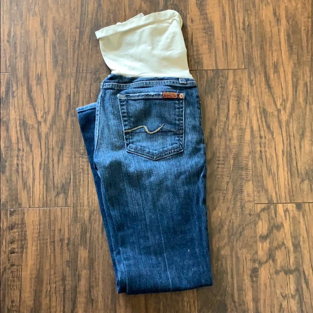 Seven for mankind bootcut maternity jeans size 27